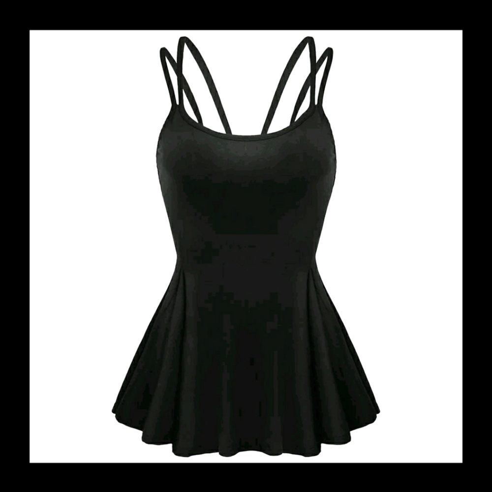 BNWT Womens BLACK Summer Top Size L
